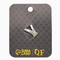 Кольцо для платка "Цветок в круге", цвет белый в чернёном серебре