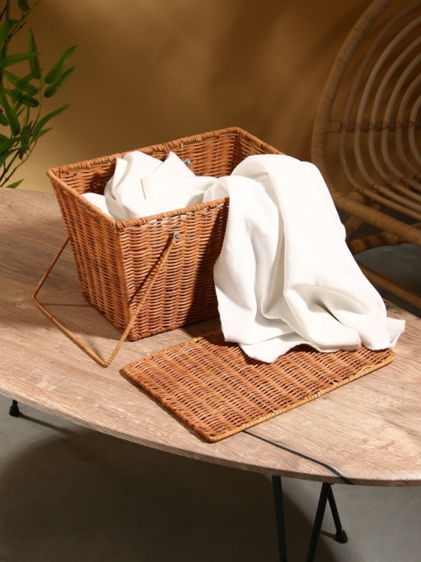 Корзина для пикника 33х20х22 см, ротанг