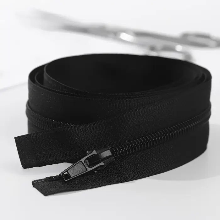 Молния &laquo;Спираль&raquo;, №5, разъёмная, замок автомат, 100 см, чёрная