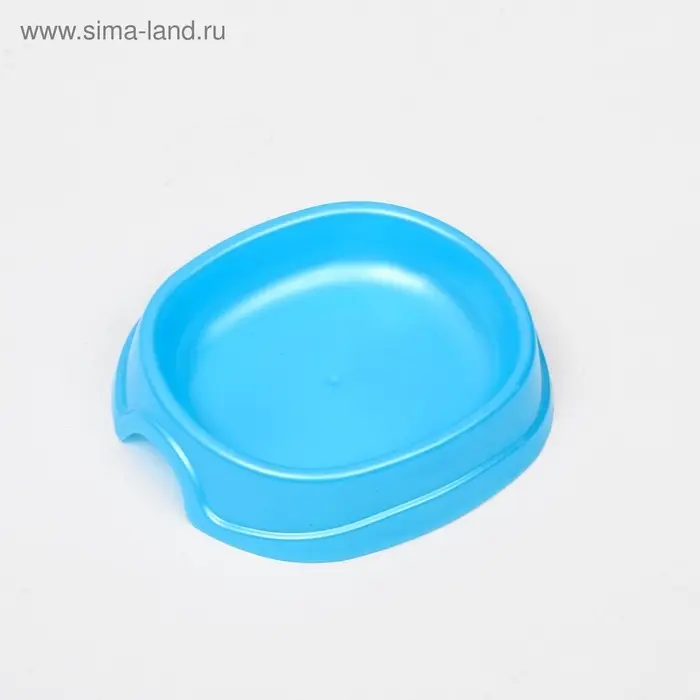 Миска №1 "Нулевка" 200 мл, 13,5 х 12,5 х 3 см, голубой перламутр