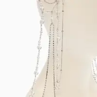 Украшение для волос "Хрусталь", цвет белый в серебре