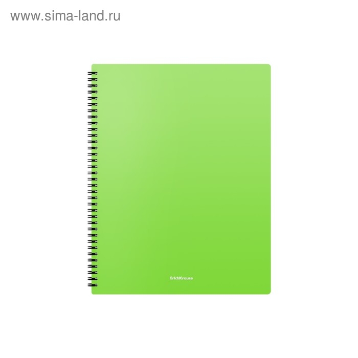 Папка с 20 вкладышами на спирали, А4, 600 мкм, ErichKrause Matt Neon, текстура "песок", МИКС