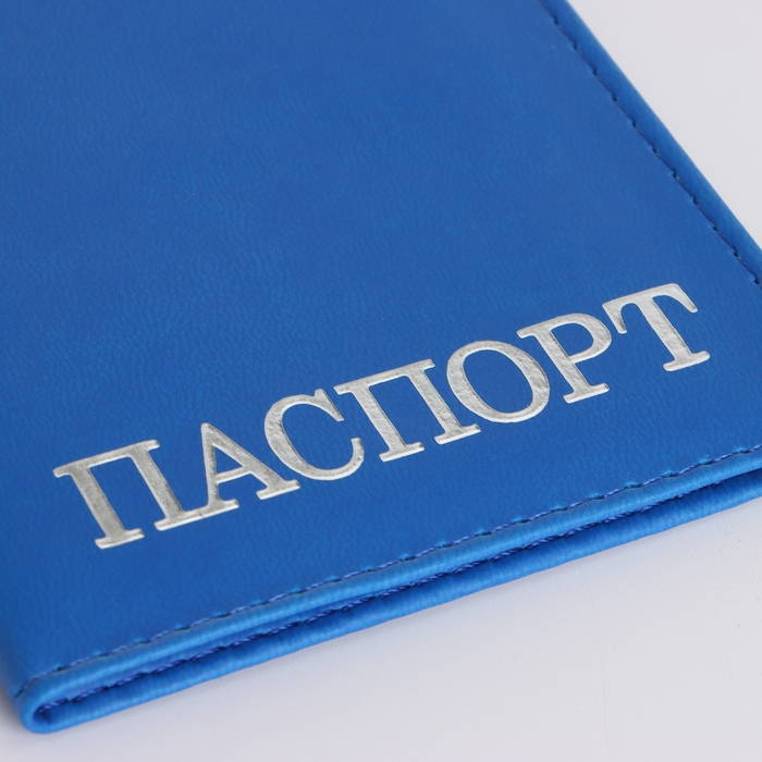 Обложка для паспорта, цвет синий