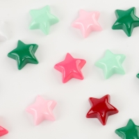 Кабошон &laquo;Звездочка&raquo;, набор 50 шт., размер 1 шт. &mdash; 1,5 &times; 1,5 &times; 0,2 см, цвет МИКС