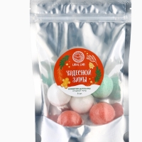 Набор бомбочек для ванны в пакете "Чудесной зимы", 6 шт по 20 гр, ягодный пунш