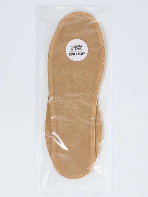 Стельки (железн порошок, соль, активированн. уголь) окант 44-46р-р 26см (пара) беж