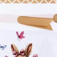 Пакет полиэтиленовый подарочный &laquo;Заяц с цветами&raquo;, с завязками, 15&times;23 см МИКС