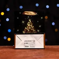 Пакет ламинированный &laquo;Золотой Merry Christmas&raquo; 11.5&times;14.5&times;6 см