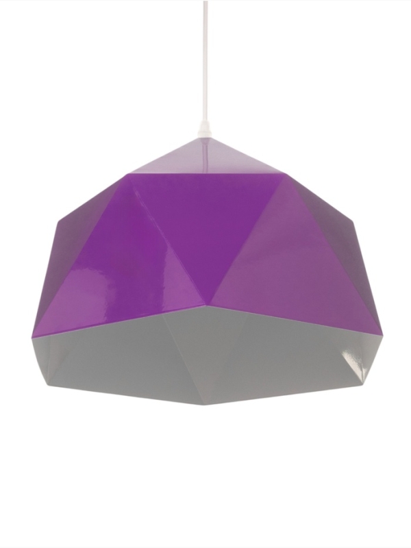 Светильник Edward 1х40Вт Е27 пр-1м темно-фиолетовый 38х38х25см