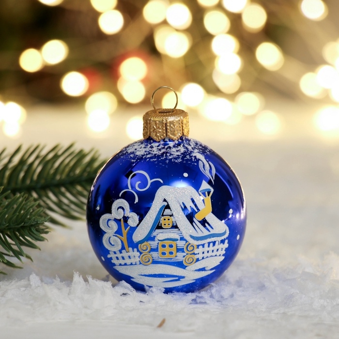 Шар "Рассвет" 6 см, без упаковки микс