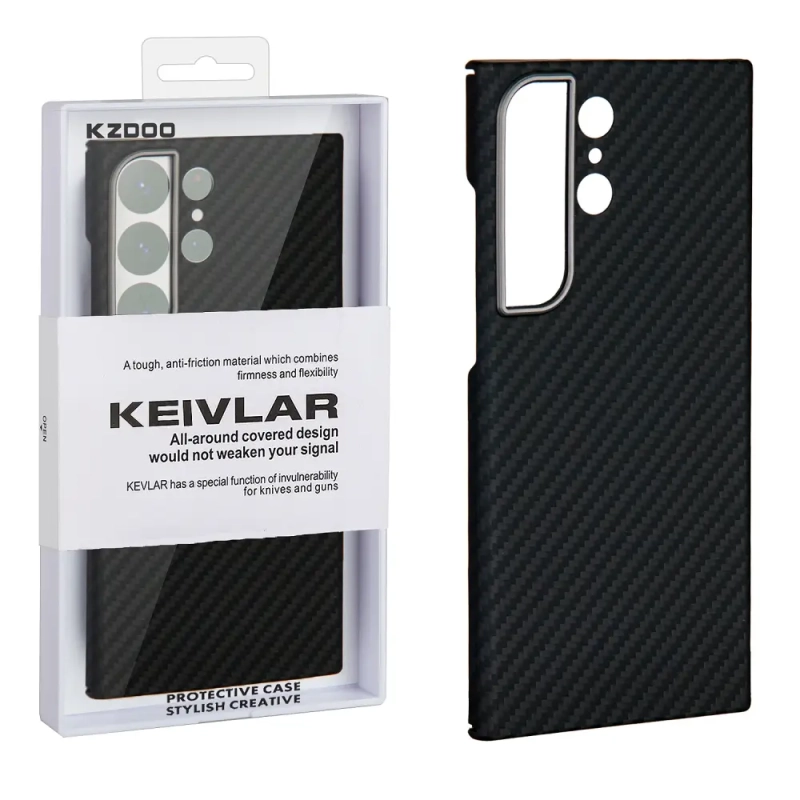 Чехол SAM S23 Ultra Kevlar Black K-DOO