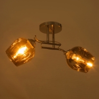 Люстра "Муза" 2х40Вт Е27 хром