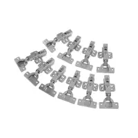 Петля мебельная с доводчиками ТУНДРА, накладная, угол 90 градусов, набор 10 шт