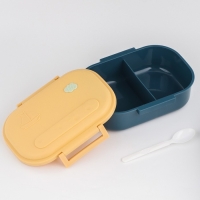 Ланч бокс в школу, контейнер для еды, 1.05 л, с приборами, 20 х 15 х 7,5 см