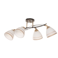 Люстра "Кира" 4х40Вт Е27 черный/золото