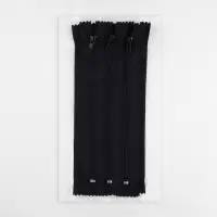 Молния &laquo;Спираль&raquo;, №4, неразъёмная, брючная, замок автомат, 20 см, чёрная