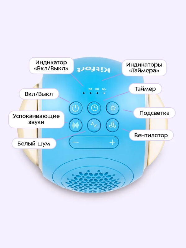 Ночник генератор белого шума &laquo;2 в 1&raquo; КТ-3757