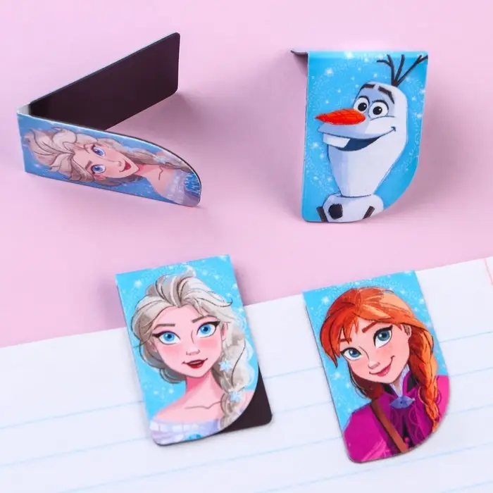 Магнитные закладки для книг, 4 шт. на открытке &laquo;Самой красивой!&raquo;, Холодное сердце