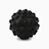 Игрушка пищащая "Мячик" для собак, 6,5 см, черная