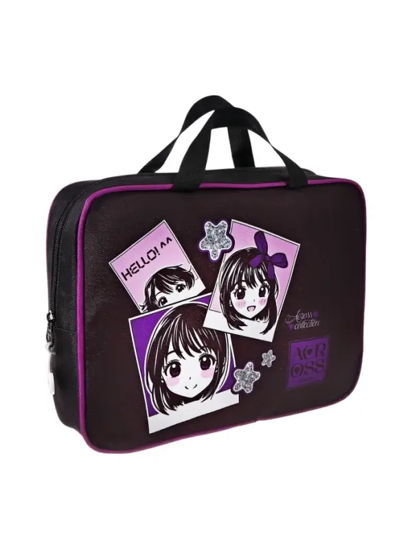 Рюкзак школьный эргоном.спинка Across 194 37*28*12 дев + пен, меш, папка 25-369-7