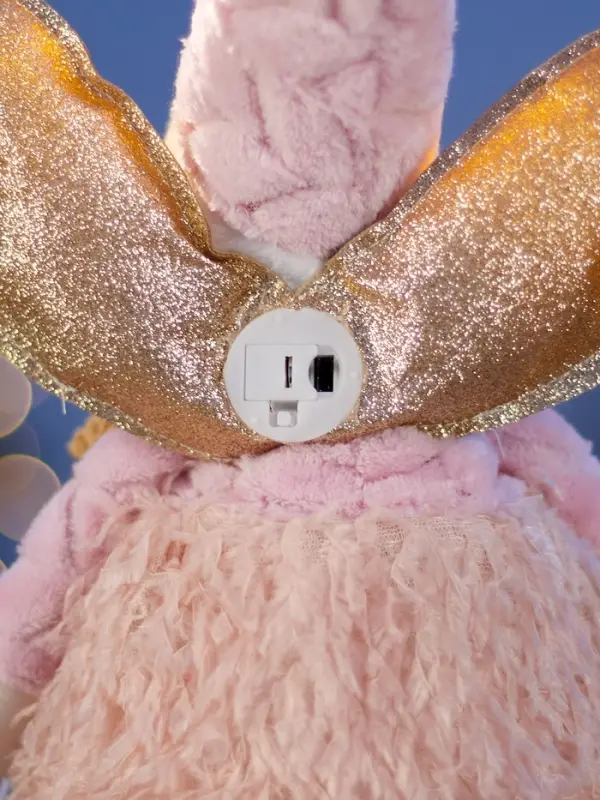 Фигура текстиль &laquo;Кукла в сером&raquo; 70 см, 6 LED, AG10x3 (в компл.), Т/БЕЛЫЙ