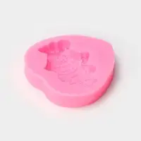 Молд &laquo;Куколка&raquo;, силикон, 6.5&times;6.8&times;1.3 см, розовый