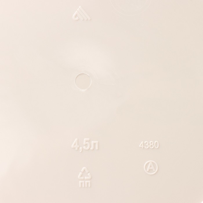 Кашпо для цветов со вставкой &laquo;Линель&raquo;, 4,5 л, d=19 см, h=19 см, бежевое