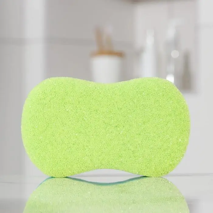 Губка для тела с массажным слоем &laquo;Восьмёрка&raquo;, 14,5&times;8&times;4 см, МИКС