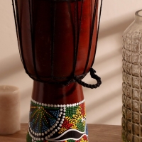 Сувенирный музыкальный инструмент "Барабан Джембе" 40х18х18 см