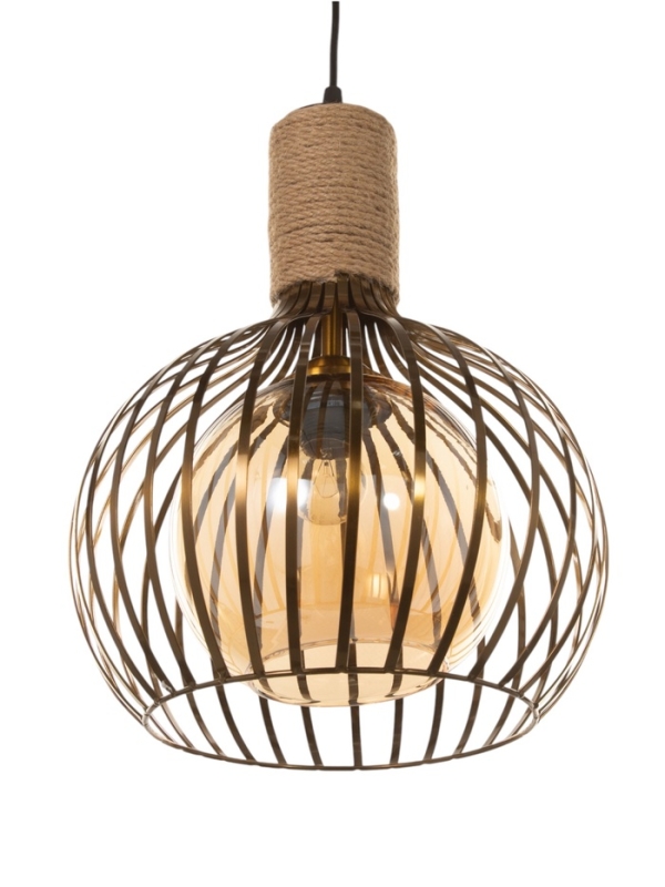 Светильник "Клубок" 1х40Вт Е27 медь 28х28х28см