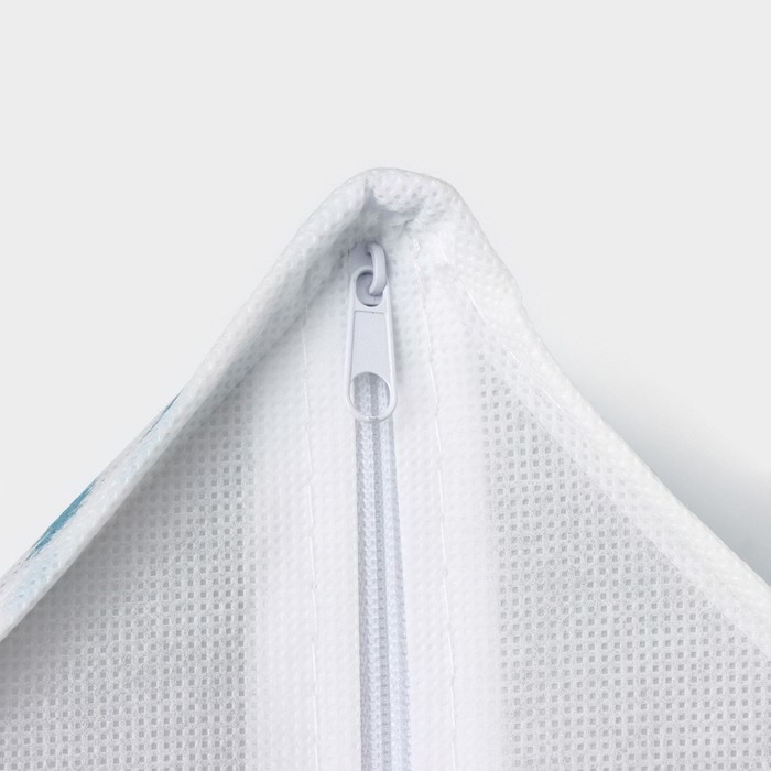 Органайзер для хранения белья Доляна &laquo;Лагуна&raquo;, 4 ячейки, 29&times;29&times;10 см, цвет бирюзовый