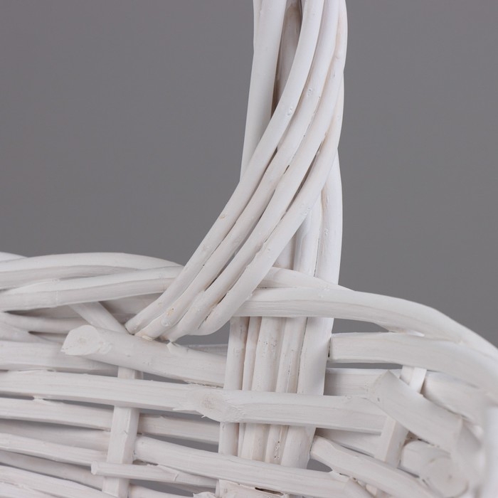 Набор корзин, 3 шт, 45х17/46 см, 36х14/38 см, 27х11/30 см, белый, лоза