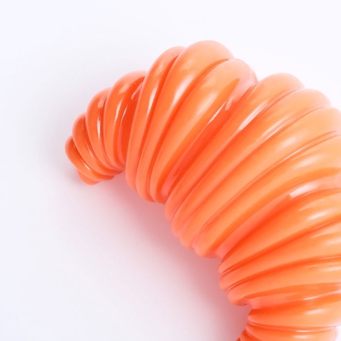 Игрушка массажная пищащая для собак "Круассан" 8,5 см, ТПР, микс цветов