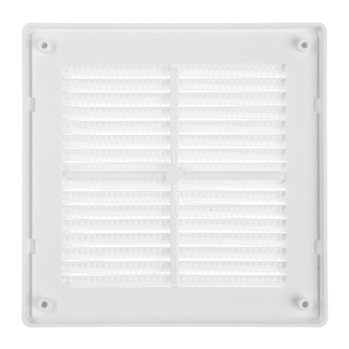 Решетка вентиляционная ZEIN Люкс ЛР170, 170 x 170 мм, с сеткой, разъемная