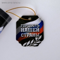 Ручка шариковая синяя паста в тубусе  &laquo;Гордость нашей страны&raquo;, пластик