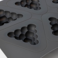 Форма для выпечки и муссовых десертов KONFINETTA &laquo;Рафаэль&raquo;, силикон, 28,5&times;21,5&times;5 см, 6 ячеек (7&times;4,9 см), цвет серый