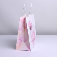 Пакет подарочный крафт, упаковка, &laquo;С любовью&raquo;, 22 х 25 х 12 см