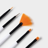 Набор кондитерских кисточек для декорирования Доляна &laquo;Алмаз&raquo;, 5 шт, цвет белый