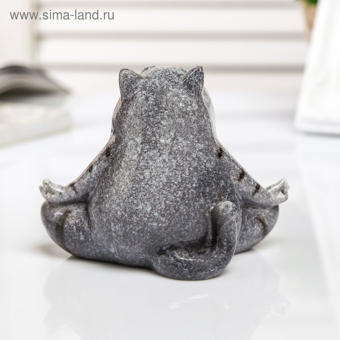 Сувенир полистоун лак "Котик-йог" МИКС 10х7,5х9 см