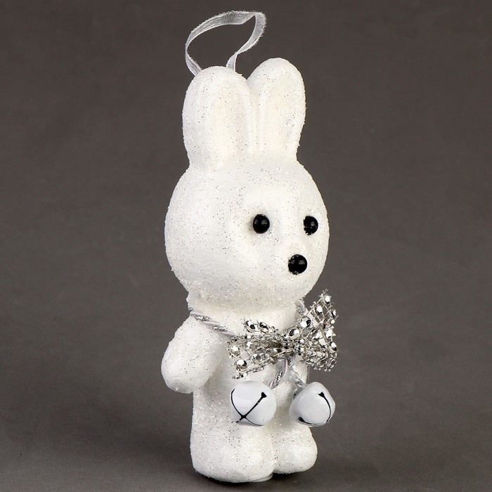 Игрушка из пенопласта &laquo;Зайка&raquo; с бантиком, 13 см