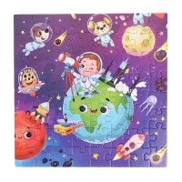 Пазлы 4 в 1 &laquo;Космическое приключение&raquo;, 25, 36, 49, 64 элемента