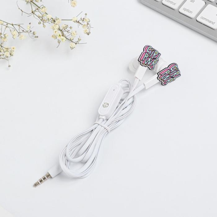 Наушники вакуумные в пакете &laquo;Чудеса твой стиль жизни&raquo;, с микрофоном, 1,2 м, 10 х 15 см