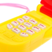 Музыкальный телефон &laquo;Весёлые звери&raquo;, световые и звуковые эффекты, МИКС