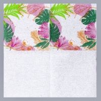 Салфетки бумажные однослойные &laquo;Листья&raquo;, 24 &times; 24 см, в наборе 20 шт.