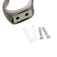 Крючок мебельный CAPPIO HEEL, двухрожковый, графит