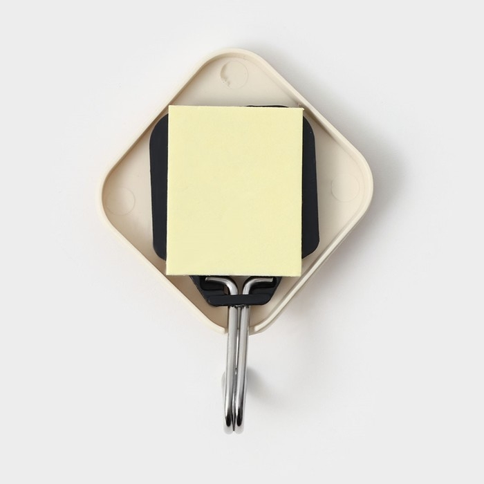 Крючки самоклеящиеся Доляна &laquo;Ромб&raquo;, 3 шт, цвет светлое дерево