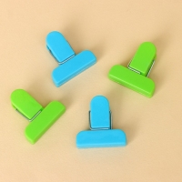 Набор зажимов для пакетов, 4&times;1,7 см, 4 шт, цвет МИКС