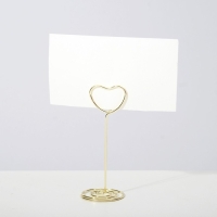 Ценникодержатель с зажимом &laquo;Сердце&raquo;, 3,3&times;3,3&times;8,3 см, цвет золото