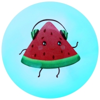 Мяч детский &laquo;Арбузик&raquo;, d=22 см, цвет МИКС