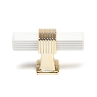 Ручка кнопка CAPPIO PK117, цвет белый/золото